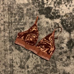 Calvin Klein Crushed Velvet Bralette